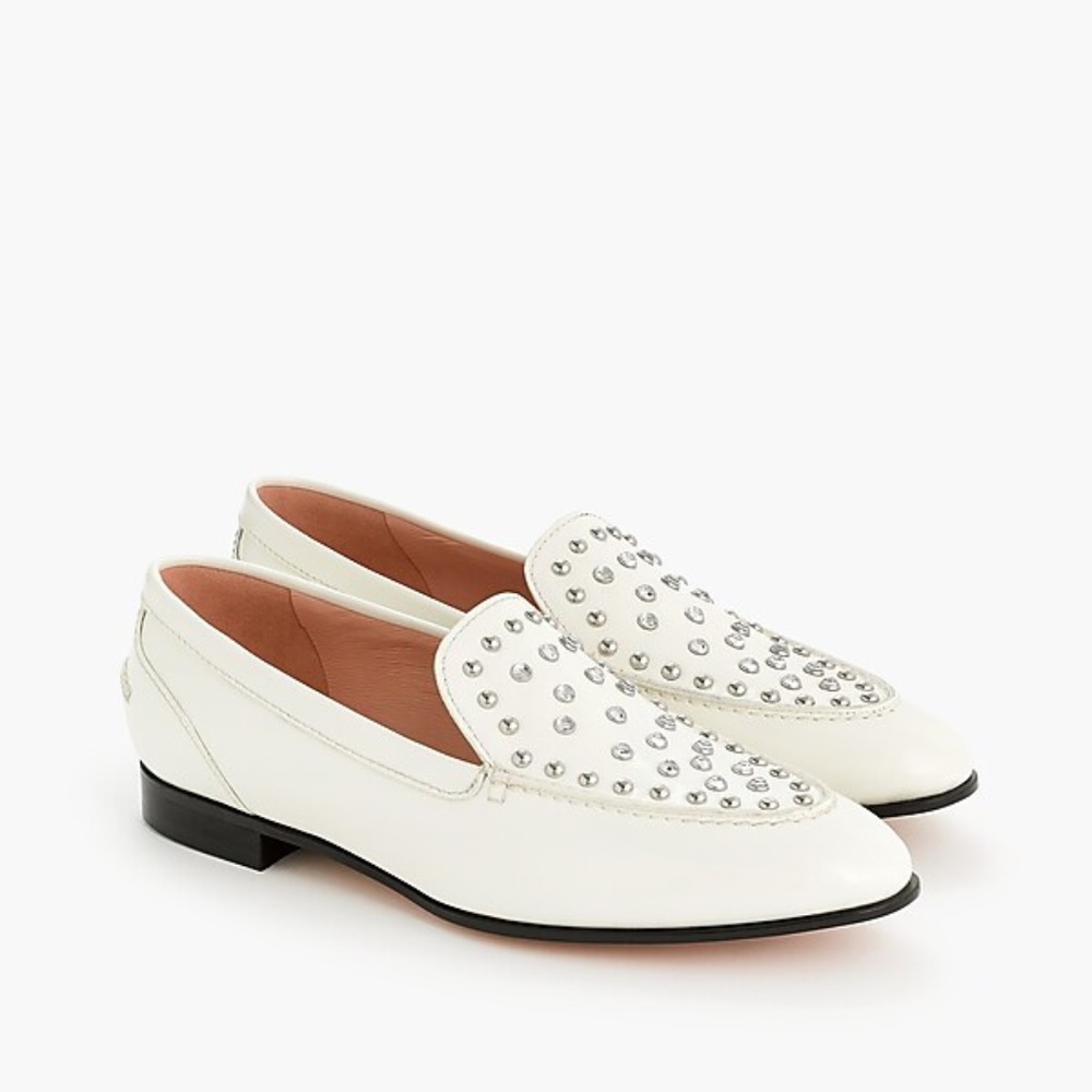 JCrew Academy loafers in studded leather